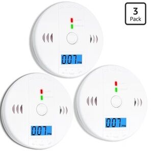 3-Pack White Smoke and Carbon Monoxide Detectors